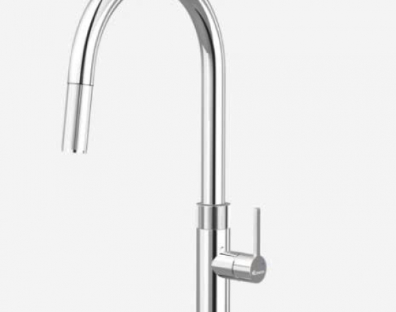 Vòi rửa bát dây rút Lasi Chrome