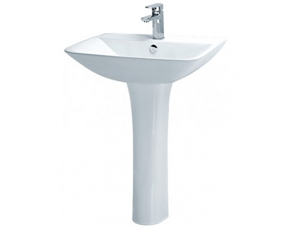 Chậu Rửa Lavabo Caesar Chân Dài L2365/P2445