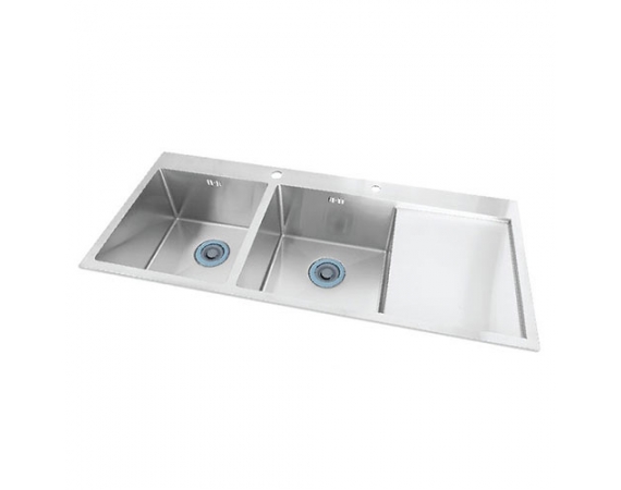 Chậu rửa bát Sobisung SB-11548( chậu rửa 2 hố 1 bàn )