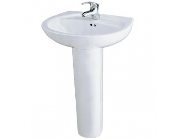 Chậu Rửa Lavabo Caesar Chân Dài L2220/P2437