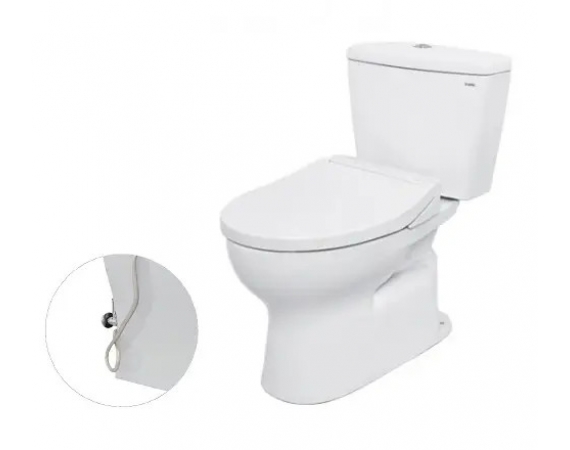 Bàn cầu hai khối kèm nắp rửa cơ thông minh TOTO CS300DRE2