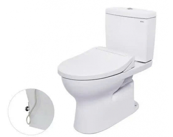 Bàn cầu hai khối kèm nắp rửa cơ TOTO CS326DE2