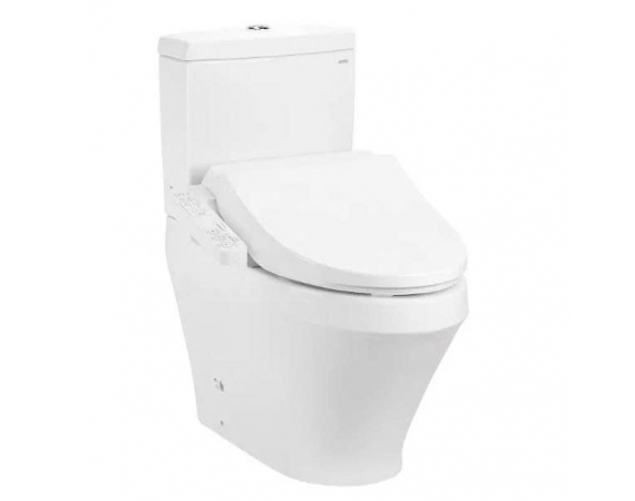 Bàn cầu hai khối,nắp điện tử thoát ngang TOTO CS945PDW18