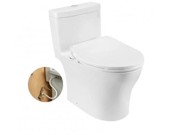 Bàn cầu một khối kèm nắp rửa cơ TOTO MS889DRE6#XW