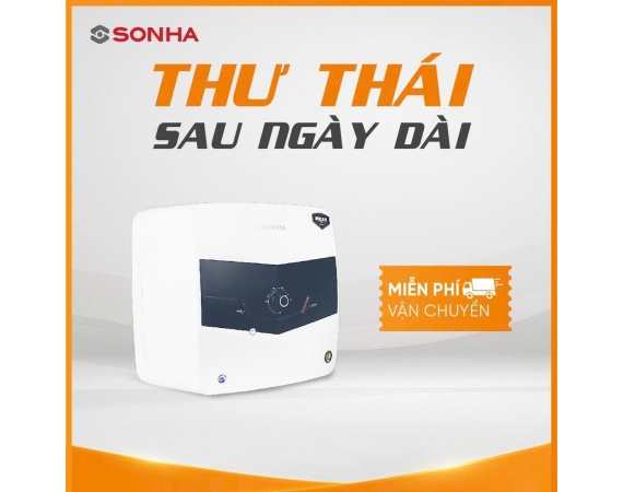 Bình nóng lạnh Sơn Hà DUCATI vuông 30L SH 30VD