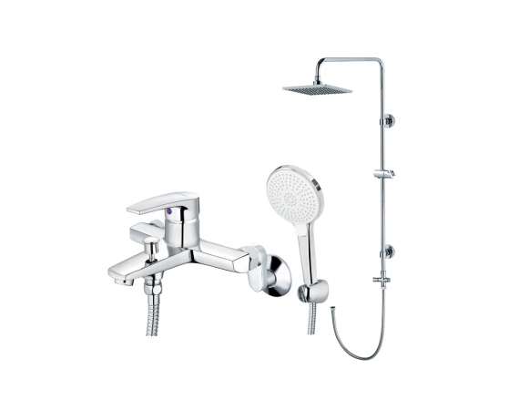 Bộ sen cây tắm đứng nóng lạnh Caesar BS124+S393C