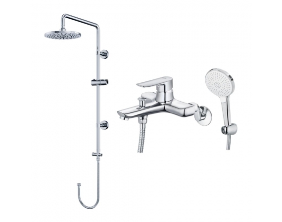 Bộ sen cây tắm đứng nóng lạnh Caesar BS125 + S393C