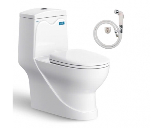 Bồn Cầu 1 khối Viglacera V38M - xả xoáy