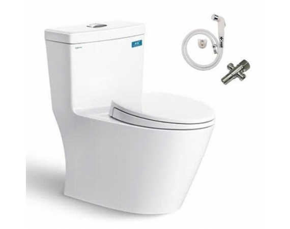 Bồn cầu 1 khối Viglacera V62 nắp êm