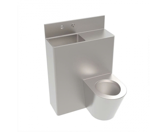 Bồn cầu kèm chậu rửa tay inox 304 HDBC304