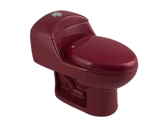 Bồn cầu màu đỏ mận BC1536