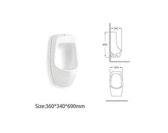 Bồn tiểu nam treo tường HANJIN HJ-212