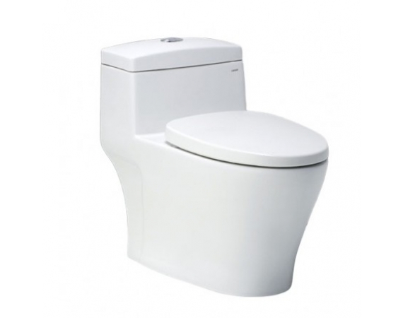 Bồn Cầu CAESAR CD1356 Một Khối Nắp Êm