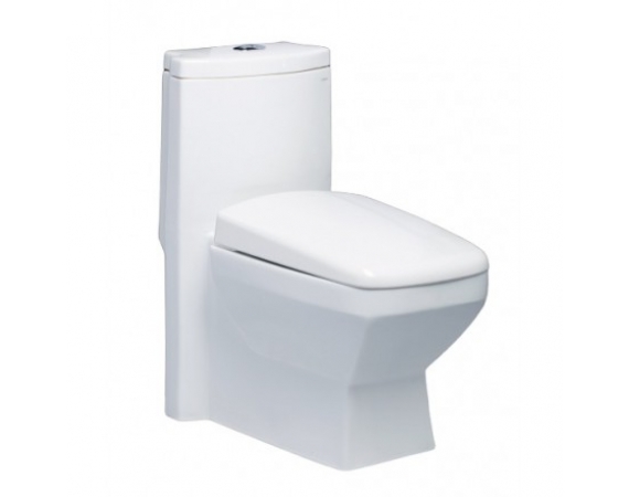 Bồn Cầu CAESAR CD1347 1 Khối Nắp Êm