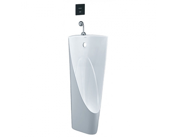 Bệ Tiểu Nam Treo Tường kèm van xả cảm ứng Caesar U0235 + A654 (van âm tường)