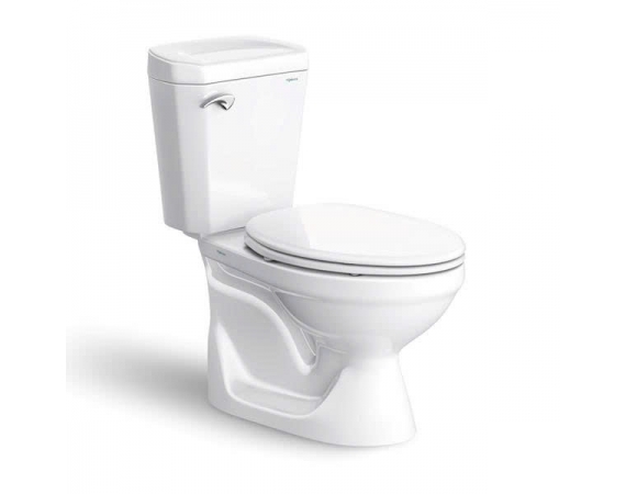 Bồn cầu 2 khối Viglacera VI77 nắp thường