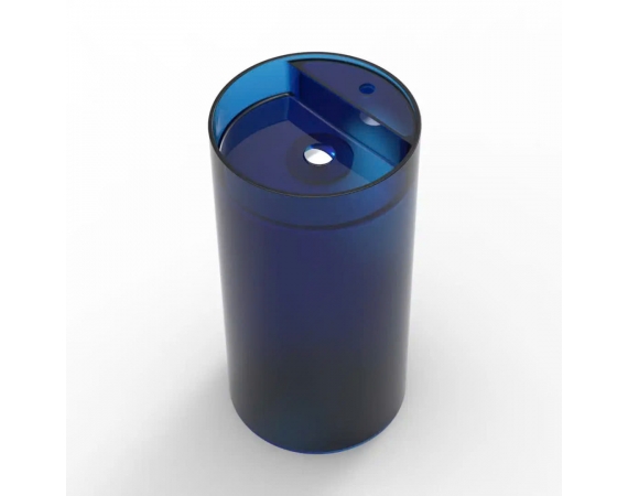 Chậu rửa lavabo đặt sàn bằng nhựa xuyên sáng màu xanh HD1052GR