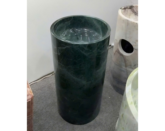 Chậu lavabo nghệ thuật màu xanh vân đá tự nhiên HD297X