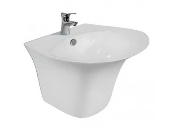 Chậu rửa treo tường liền chân LC531