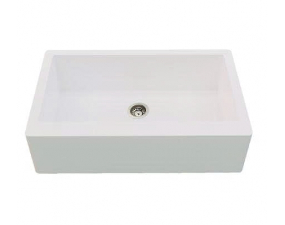 Chậu rửa bát 1 hố đá nhân tạo màu trắng Carysil REC1- Snova