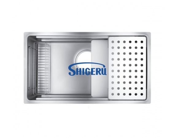 Chậu rửa bát 1 hố đúc SHIGERU JSN-K 3F FS ( L810×W460xH202)