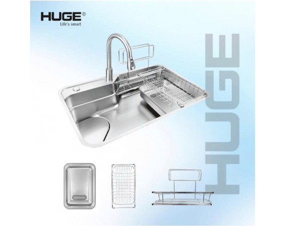 Chậu rửa bát 1 hố HUGE H-JS7548