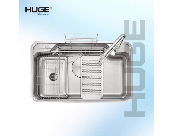 Chậu rửa bát 1 hố HUGE H-JS8048