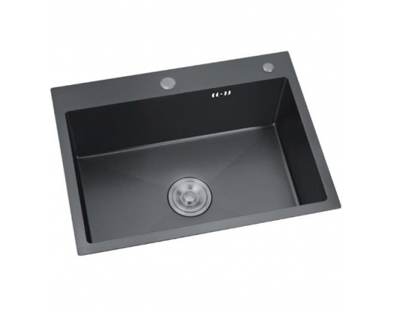 Chậu rửa bát 1 hố màu đenDL6045(600x450mm)