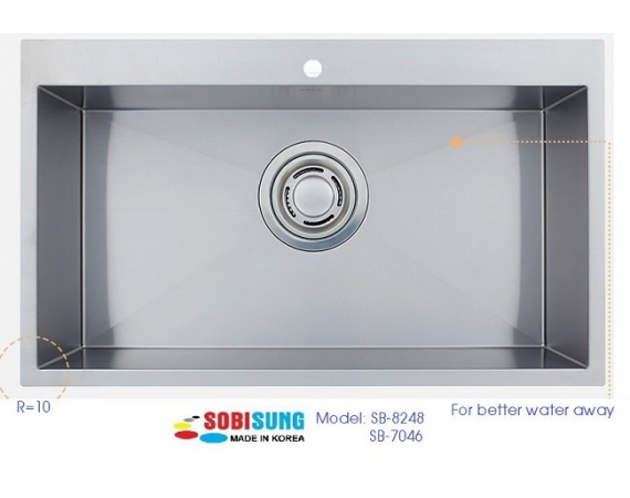Chậu rửa bát 1 hố Hàn Quốc Sobisung SB-7046