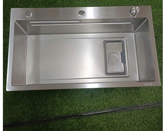 Chậu rửa bát 1 hố chống xước GRÜNDER GR-8046SW 80x46cm