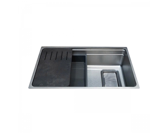 Chậu rửa bát 1 hố Malloca SILVER MS7743SI