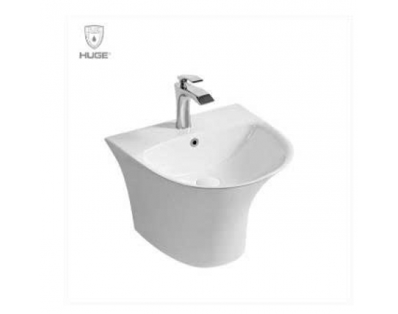 Chậu rửa lavabo chân lửng Huge H-LV161N