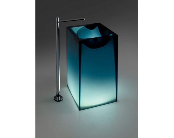 Chậu rửa lavabo đặt sàn bằng nhựa xuyên sáng HD45508