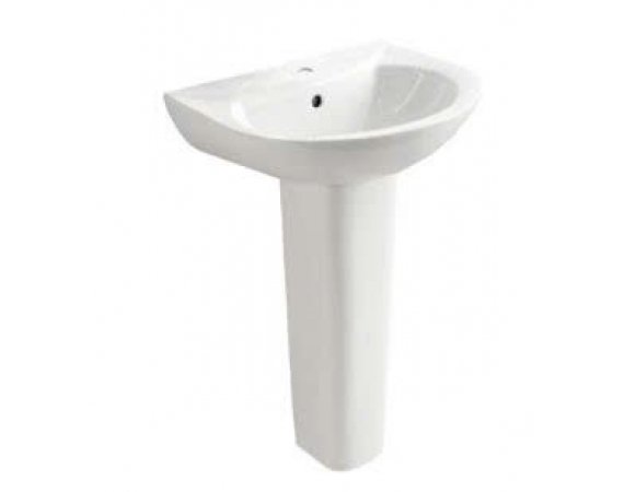 Chậu rửa mặt lavabo treo tường chân dài JOMOO 12103-1/11P-I011