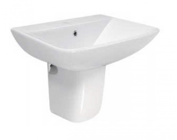Chậu rửa mặt lavabo treo tường chân lửng JOMOO 12809-1/11P-I011