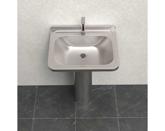 Chậu rửa mặt treo tường bằng inox C24I