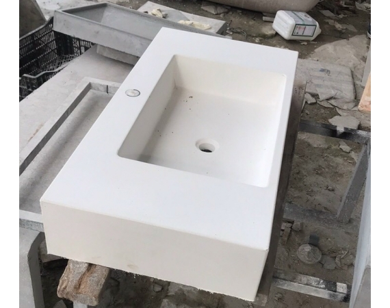 Chậu rửa mặt bê tông treo tường HD904BT