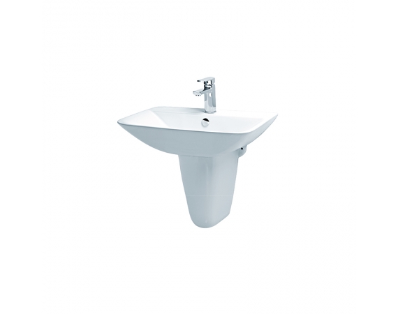 Chậu rửa mặt Caesar L2365 chân lửng P2443