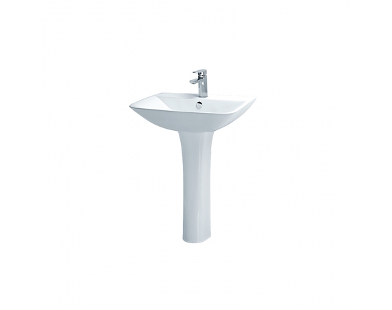 Chậu rửa mặt Caesar L2365 chân dài P2445
