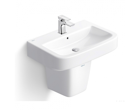 Chậu Rửa treo tường kèm chân lửng Viglacera V50