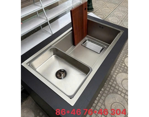 Chậu rửa bát chống xước 1 hố HD7646CL ( Kích thước 760 x 460 mm )