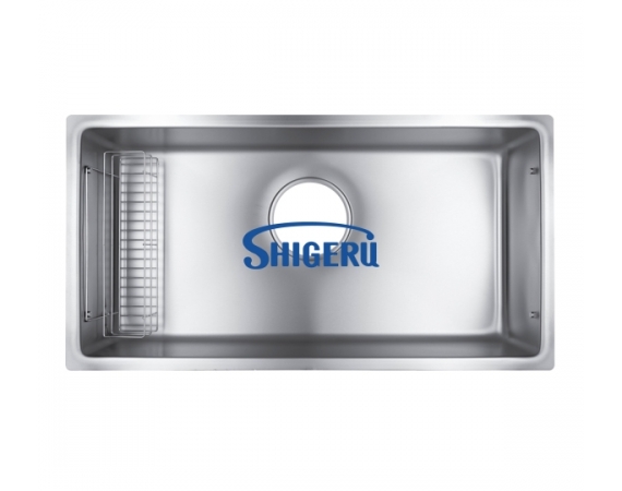 Chậu rửa bát 1 hố đúc SHIGERU JSL-K FS (L875×W460xH202 )