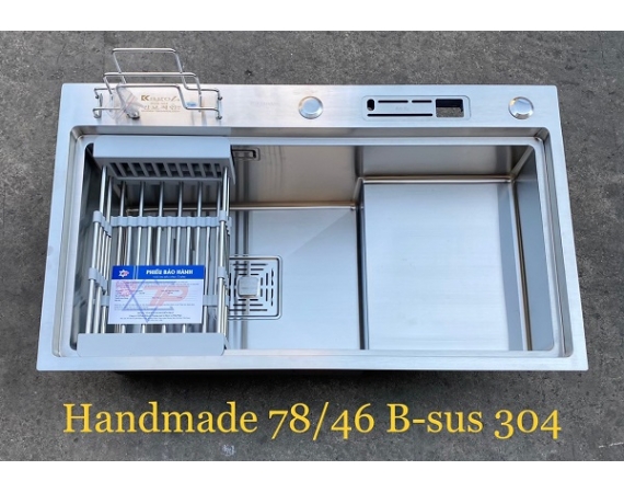 Chậu rửa bát 1 hố inox 304 Kagol 7846 (78x46cm)