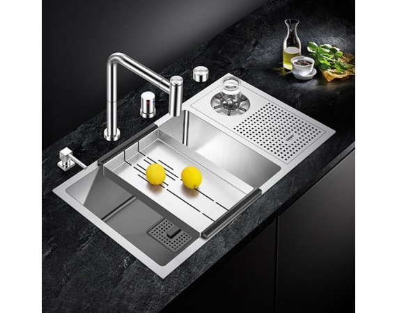 Chậu rửa bát kèm máy rửa cốc Geler GL-7643