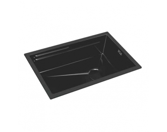 Chậu rửa bát 1 hố inox 304 màu đen Royal Join RA-33A6843