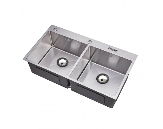 Chậu rửa bát 2 hố Inox SUS304 Classic DS8255