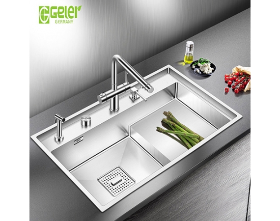 Chậu rửa bát bậc thang Geler GL-8048