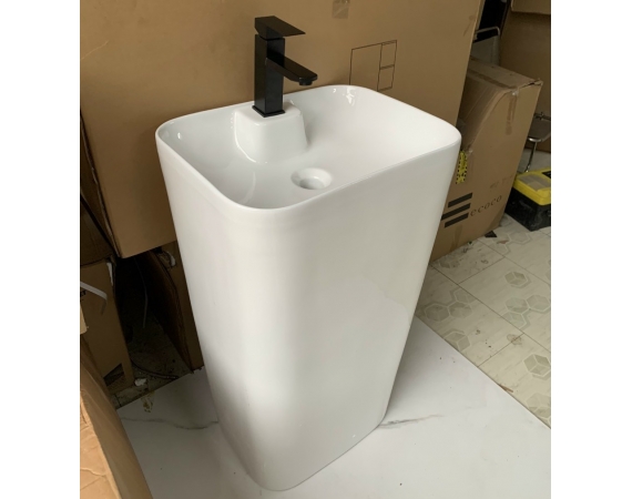 Chậu rửa mặt lavabo chân đứng kích thước nhỏ LT-033B (380x500x860mm)