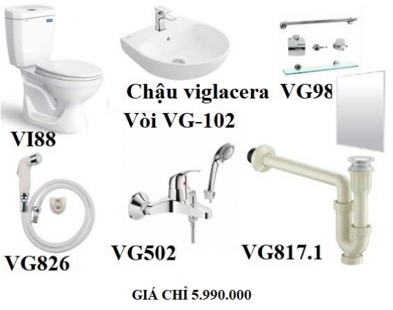 Combo thiết bị vệ sinh VIGLACERA V1