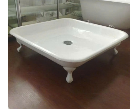 Chân đế khay tắm đứng bằng gang phủ men D1060